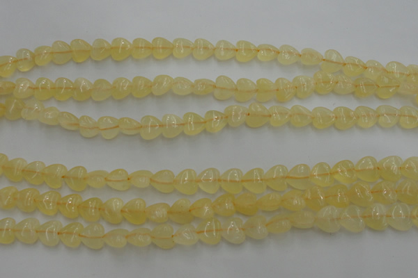 CCA22 15.5 inches 8*8mm heart calcite gemstone beads wholesale
