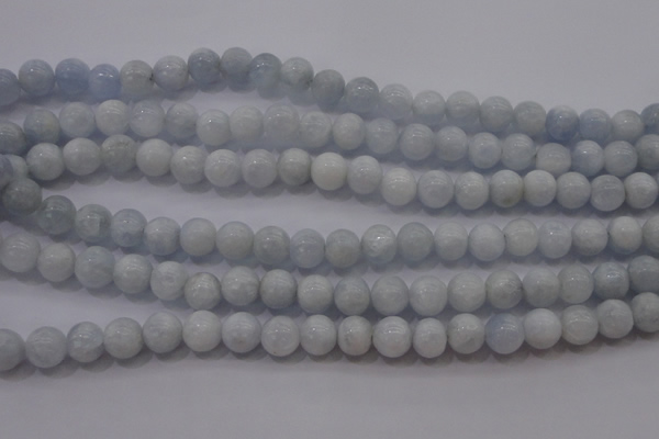 CCA402 15.5 inches 8mm round blue calcite beads wholesale