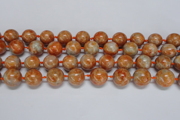 CCA456 15.5 inches 16mm round orange calcite gemstone beads