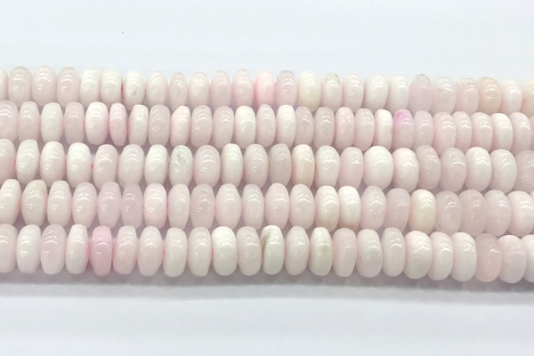 CCA536 15 inches 6*10mm rondelle pink calcite beads