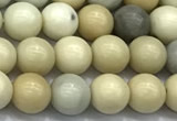 CCB1295 15 inches 6mm round ivory jasper beads