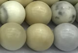 CCB1298 15 inches 12mm round ivory jasper beads