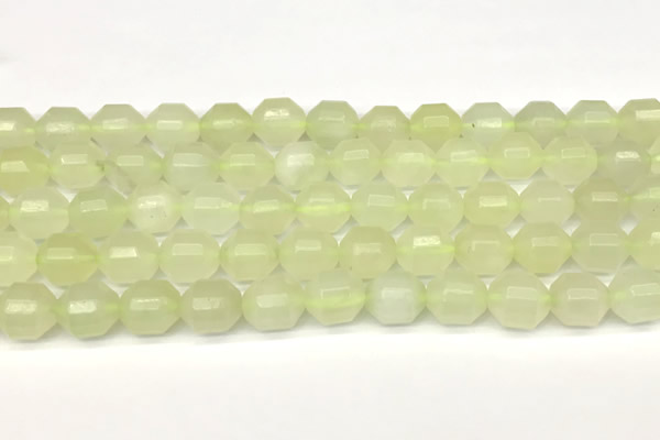 CCB1420 15 inches 9mm - 10mm faceted New jade beads