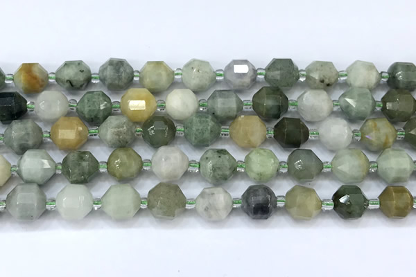 CCB1461 15 inches 9mm - 10mm faceted jade beads