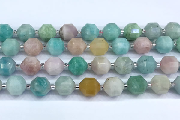 CCB1532 15 inches 11mm - 12mm faceted mixed gemstone beads