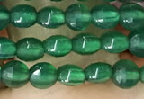CCB548 15.5 inches 4mm faceted coin green agate beads