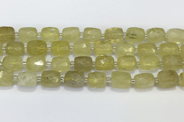 CCB895 11*15mm-12*16mm faceted cuboid quartz beads wholesale