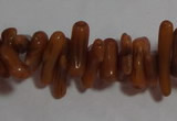 CCB90 15.5 inch 2*8mm irregular branch coffee coral beads Wholesale