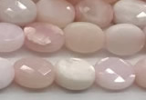 CCB923 15.5 inches 6*8mm faceted oval pink opal beads