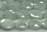 CCB924 15.5 inches 6*8mm faceted oval green angel skin beads