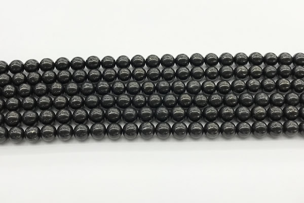 CCB964 15 inches 4mm round shungite gemstone beads wholesale