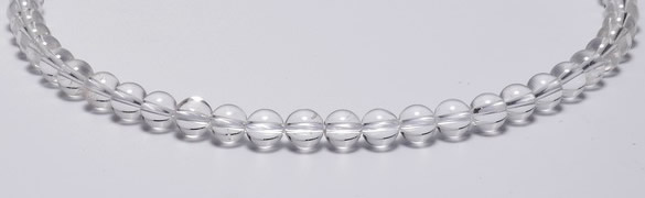 CCC02 15 inches 8mm round white crystal beads Wholesale