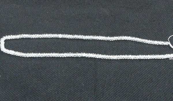 CCC268 2*4mm faceted rondelle grade A natural white crystal beads