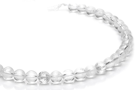 CCC36 15.5 inches 8mm round white crystal beads Wholesale