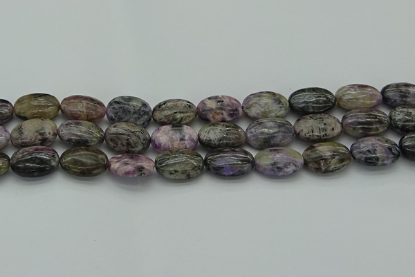 CCG104 15.5 inches 15*20mm oval charoite gemstone beads