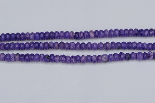 CCG121 15.5 inches 4*7mm rondelle charoite gemstone beads