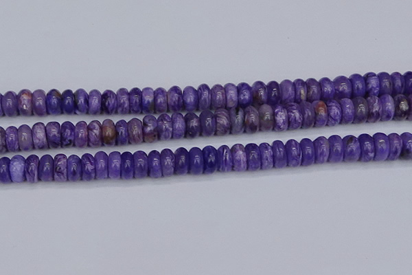 CCG122 15.5 inches 5*9mm rondelle charoite gemstone beads