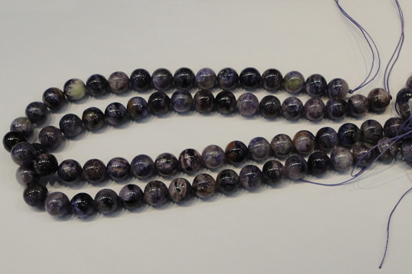CCG28 15.5 inches 12mm round natural charoite gemstone beads
