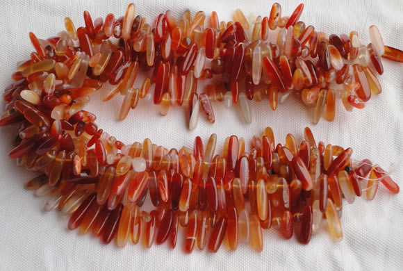 CCH07 16 inches red onyx chips gemstone beads wholesale