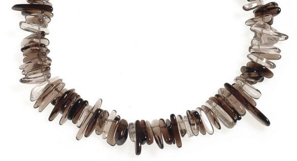 CCH15 16 inches smoky quartz chips gemstone beads wholesale