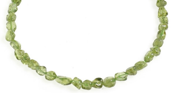 CCH17 16 inches green peridot chips gemstone beads wholesale