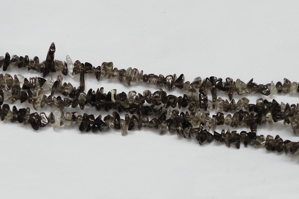 CCH208 34 inches 3*5mm smoky quartz chips gemstone beads wholesale