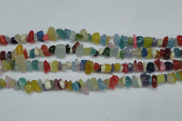 CCH236 34 inches 5*8mm mixed candy jade chips beads wholesale