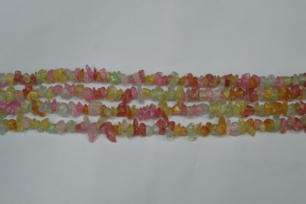CCH261 34 inches 4*6mm synthetic crack crystal chips beads wholesale