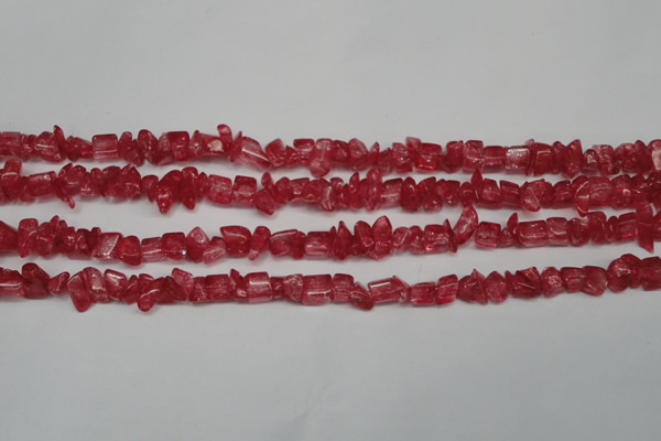 CCH262 34 inches 4*6mm synthetic crack crystal chips beads wholesale
