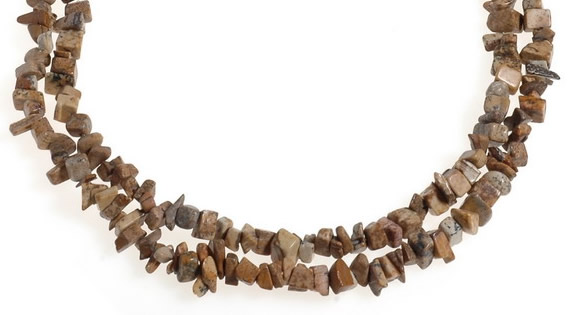 CCH27 35 inches picture jasper chips gemstone beads wholesale