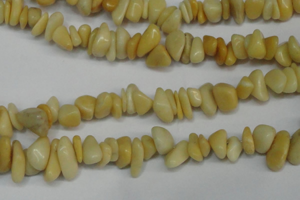 CCH274 34 inches 8*12mm yellow jade chips gemstone beads wholesale