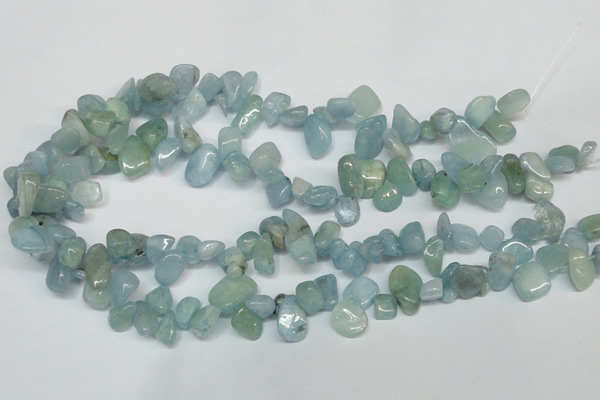 CCH319 15.5 inches 10*15mm aquamarine chips gemstone beads wholesale