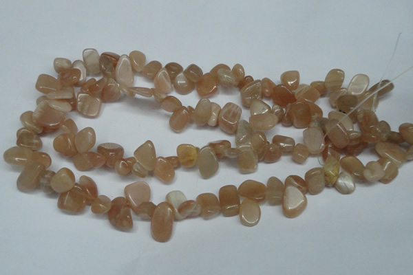 CCH321 15.5 inches 10*15mm moonstone chips gemstone beads wholesale