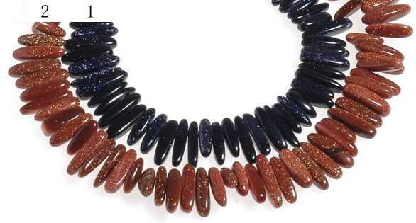 CCH42 16 inches goldstone chips gemstone beads wholesale