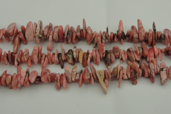CCH604 15.5 inches 3*12mm - 4*16mm rhodochrosite chips gemstone beads