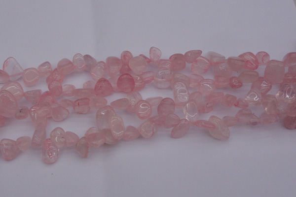 CCH611 15.5 inches 6*8mm - 10*14mm rose quartz chips gemstone beads
