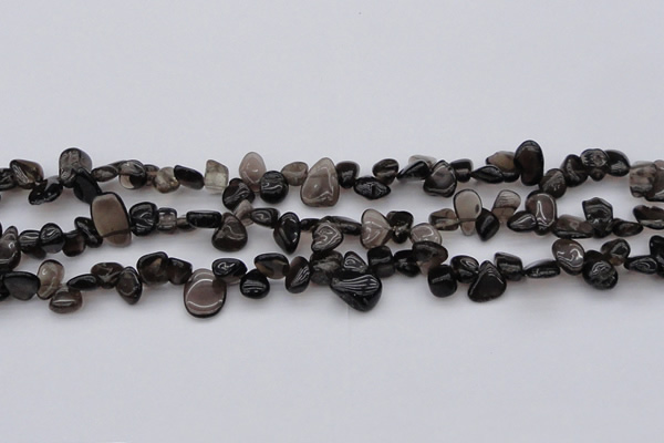 CCH623 15.5 inches 6*8mm - 10*14mm smoky quartz chips beads