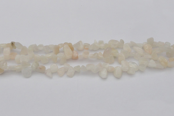 CCH624 15.5 inches 6*8mm - 10*14mm white moonstone chips beads