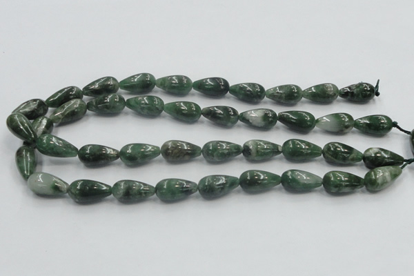 CCJ10 15.5 inches 10*20mm teardrop natural African jade beads wholesale