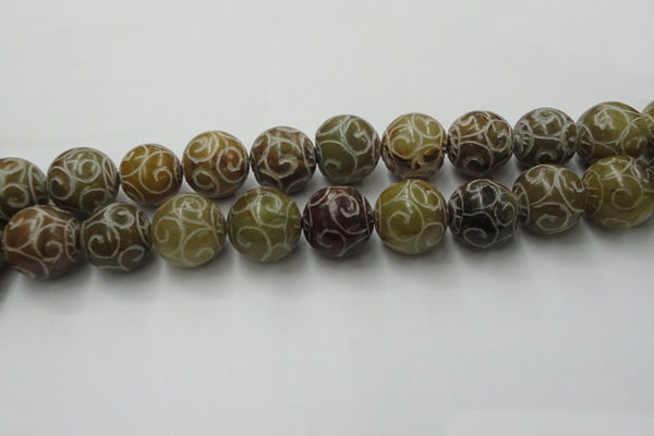 CCJ308 15.5 inches 20mm round China jade beads wholesale