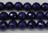 CCN1214 15.5 inches 10mm faceted round candy jade beads wholesale