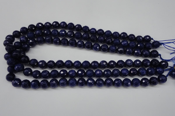 CCN1214 15.5 inches 10mm faceted round candy jade beads wholesale