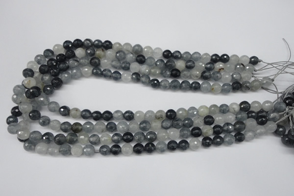 CCN1263 15.5 inches 8mm faceted round candy jade beads wholesale