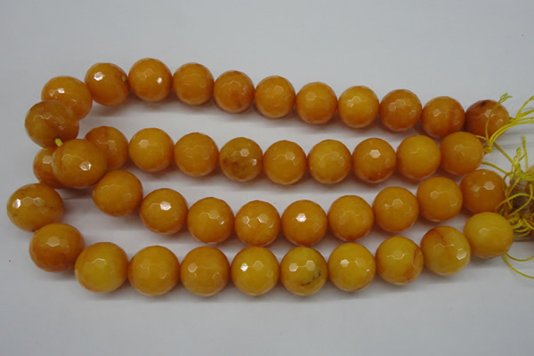 CCN1278 15.5 inches 18mm faceted round candy jade beads wholesale