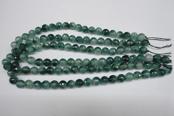 CCN1284 15.5 inches 10mm faceted round rainbow candy jade beads