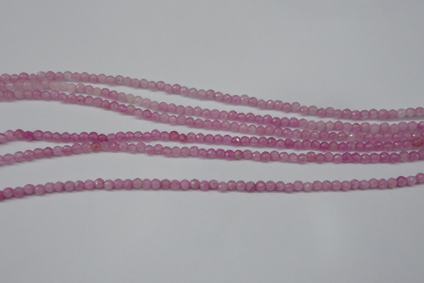 CCN1316 15.5 inches 3mm faceted round candy jade beads wholesale