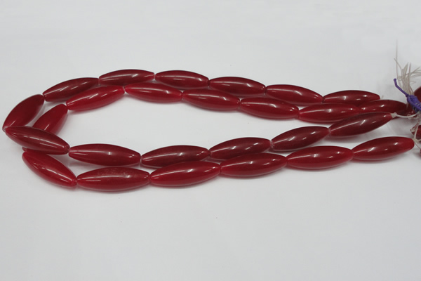 CCN135 15.5 inches 10*30mm rice candy jade beads wholesale