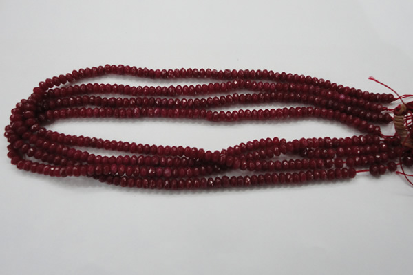 CCN1351 15.5 inches 3*5mm faceted rondelle candy jade beads