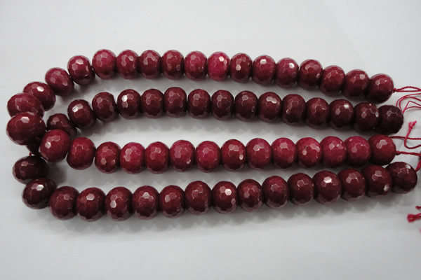 CCN1357 15.5 inches 12*16mm faceted rondelle candy jade beads