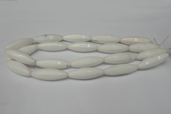 CCN136 15.5 inches 12*40mm rice candy jade beads wholesale